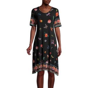 Johnny Was Zooey Bordered Swing Dress